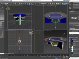 tv studio news desk collection 12 pieces 3D Model