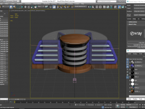 tv studio news desk collection 12 pieces 3D Model