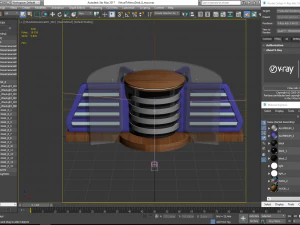 tv studio news desk collection 12 pieces 3D Model