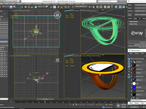 tv studio news desk collection 12 pieces 3D Model