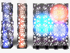 Stage Decor 1 - Modular Wall Column 3D Model