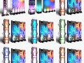 Stage Decor Collection 04 - Modular Wall Column 9 PCS Modèle 3D