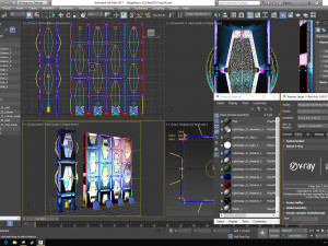 Stage Decor Collection 04 - Modular Wall Column 9 PCS Modèle 3D