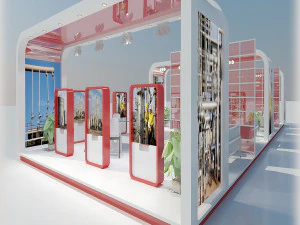 exhibition stands collection 4 3D Model