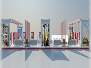 exhibition stands collection 4 3D Model