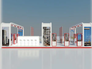 exhibition stands collection 4 3D Model