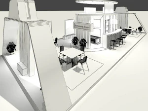 exhibition stand 32 3D Model