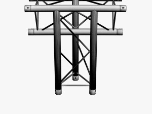 mini triangular truss collection - 14 pcs modular 3D Model