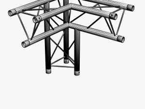 mini triangular truss collection - 14 pcs modular 3D Model