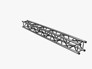 square truss straight segment 26 3D Model