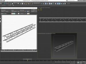square truss straight segment 26 3D Model