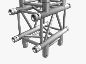square truss cross and t- junction 31 3D 모델