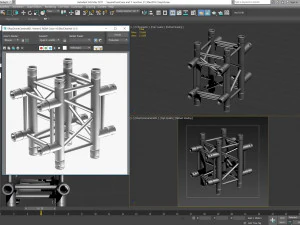 square truss cross and t- junction 31 3D Model