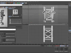 square truss cross and t- junction 31 3D Model