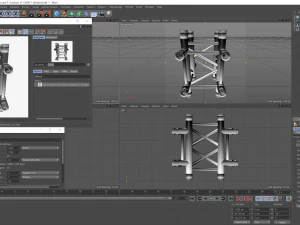 square truss cross and t- junction 31 3D Model