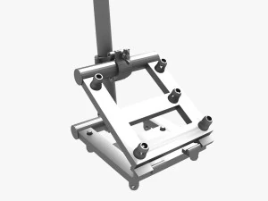square truss corner junction 36 3D Model