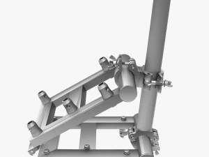 square truss corner junction 36 3D Model