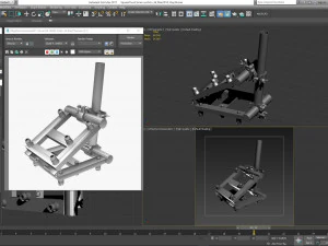 square truss corner junction 36 3D Model