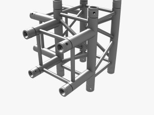 square truss corner junction 44 3D Model