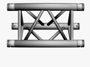 triangular truss straight segment 71 3D Model