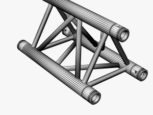 triangular truss straight segment 71 3D Model