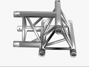 triangular truss cros and t junction 84 3D Model