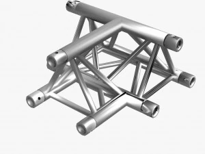 triangular truss cros and t junction 84 3D Model
