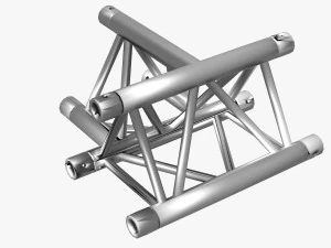 triangular truss cros and t junction 84 3D Model