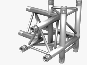 triangular truss corner junction 102 3D Model