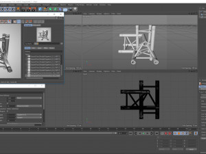 triangular truss corner junction 102 3D Model