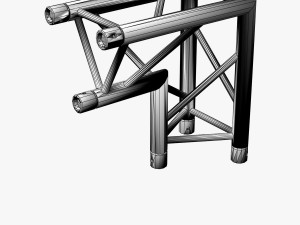 triangular truss corner junction 107 3D Модель
