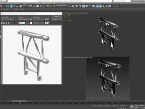 beam truss cross and t junction 134 3Dモデル