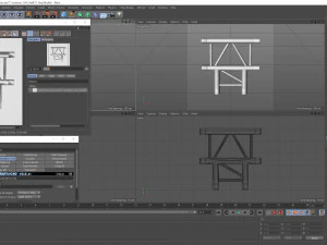 beam truss cross and t junction 134 3D Model