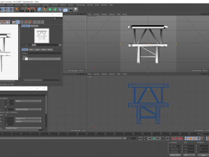 beam truss cross and t junction 134 3Dモデル
