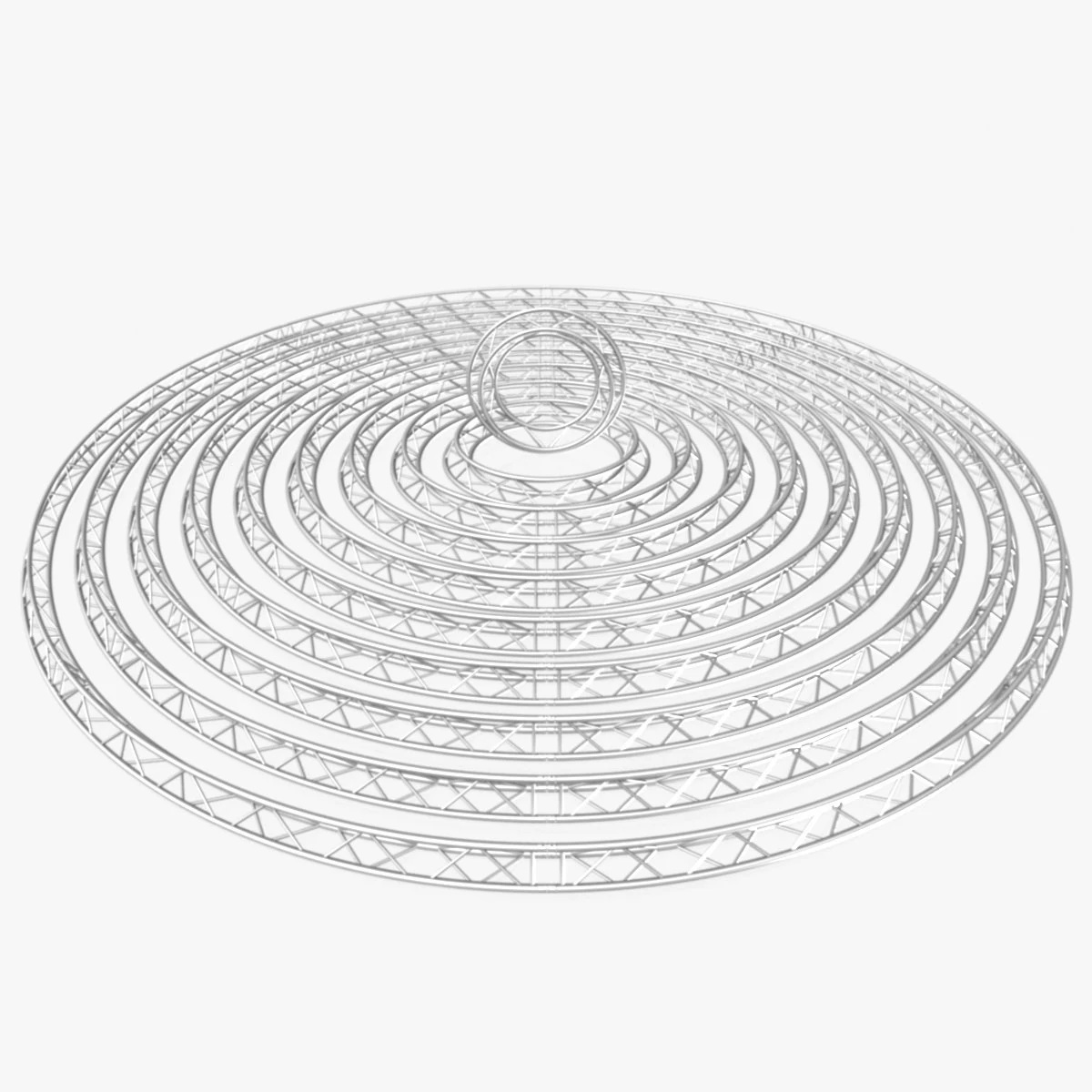 circle triangular truss modular collection - 10 pcs modular 3D Model .c4d .max .obj .3ds .fbx .stl .blend 