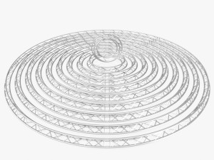 circle triangular truss modular collection - 10 pcs modular 3Dモデル