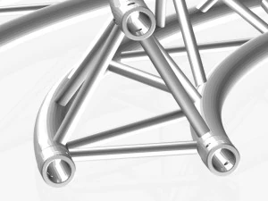 circle triangular truss modular collection - 10 pcs modular 3D Model