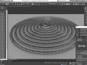 circle triangular truss modular collection - 10 pcs modular 3D Model
