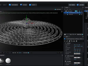 circle triangular truss modular collection - 10 pcs modular 3D Model