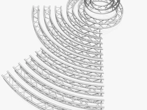 stage lighting truss giant collection - 149 unique modular objects 3D Model