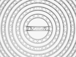 stage lighting truss giant collection - 149 unique modular objects 3D Model