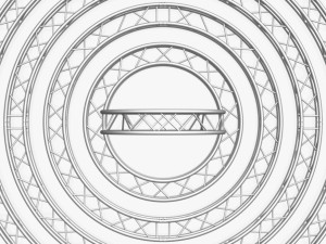stage lighting truss giant collection - 149 unique modular objects Modelo 3D