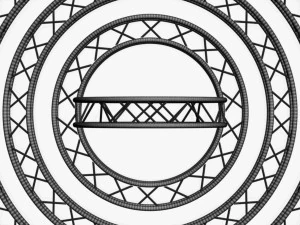 stage lighting truss giant collection - 149 unique modular objects 3D Model