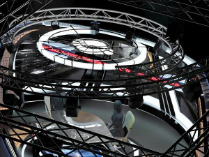 virtual tv studio news set 34 3D Model