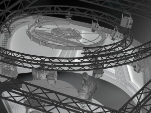 virtual tv studio news set 34 3D 模型