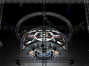 virtual tv studio news set 34 3D Model