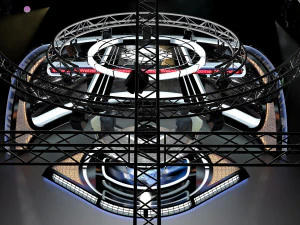 virtual tv studio news set 34 3D Model