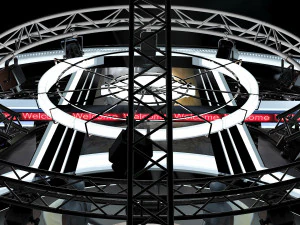 virtual tv studio news set 34 3D Model