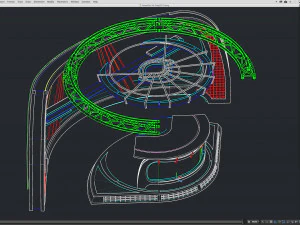 virtual tv studio news set 34 3D Model