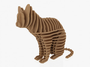 3d jigsaw puzzle cat 1 Modelo 3D